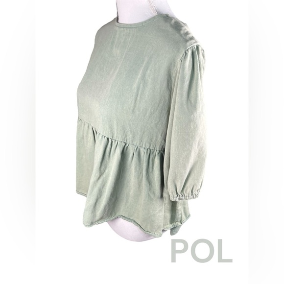 POL | SAGE TIE BACK BABYDOLL TOP - Picture 5 of 11